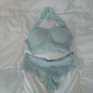 Victoria's Secret Pink Halter Bralette & Panty Set